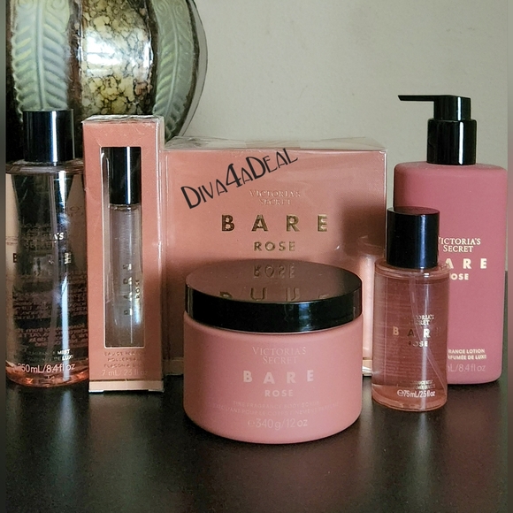 Victoria’s Secret BARE ROSE 3.4 FL OZ EDP 6PC Bundle